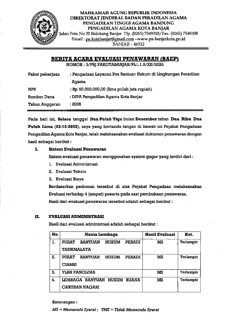 evaluasi posbakum